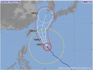 また台風。